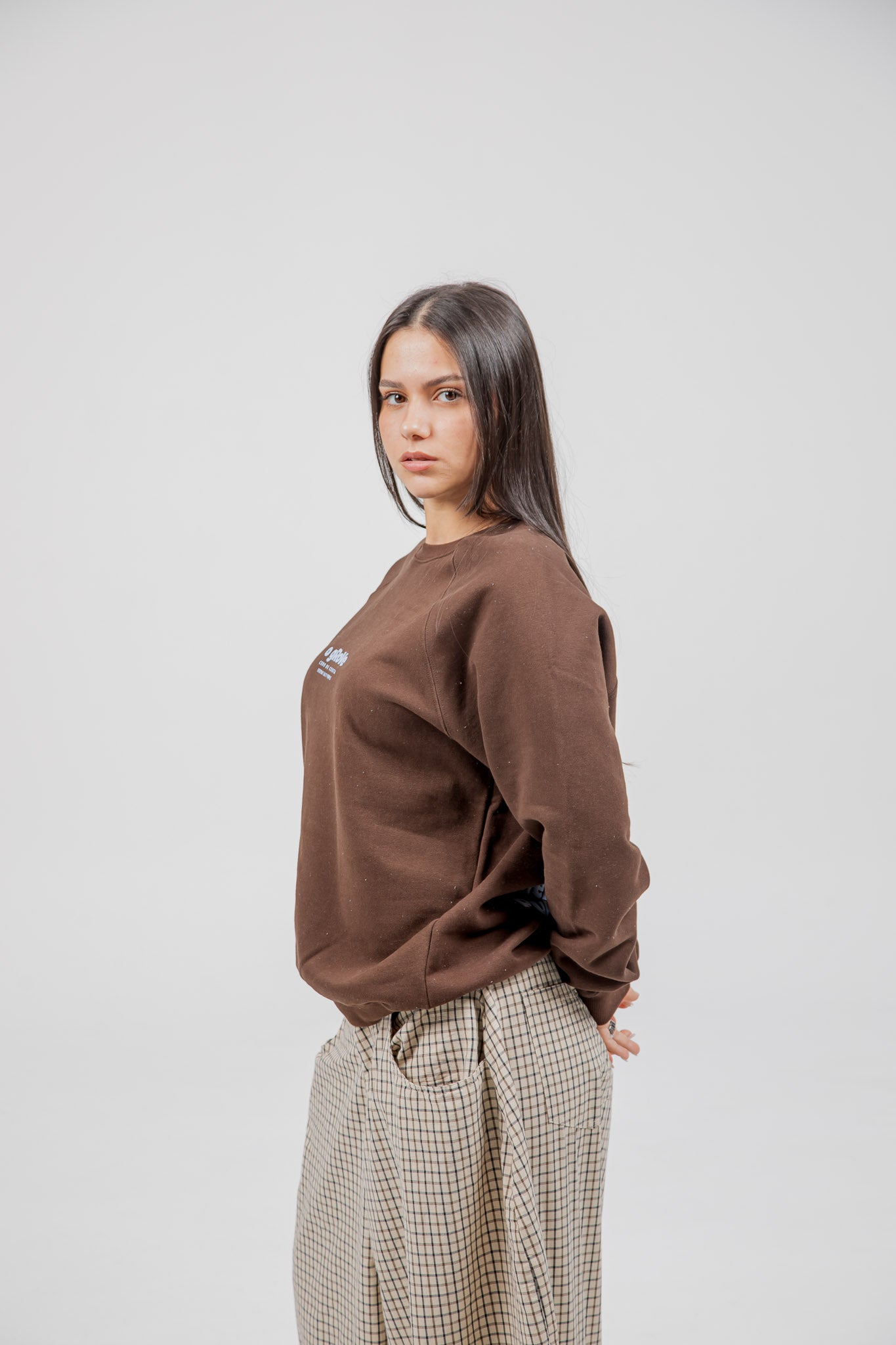 BROWN/LIGHT BLUE "O GROVE" SWEATSHIRT