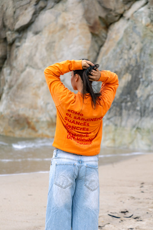 SUDADERA CORAL/ROJO "SANTANDER"