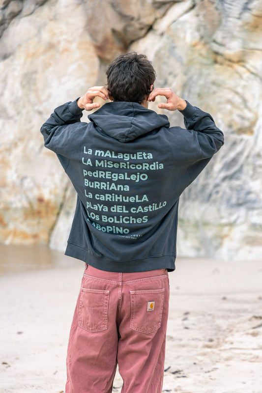 SUDADERA ANTRACITA/AZUL "MÁLAGA"