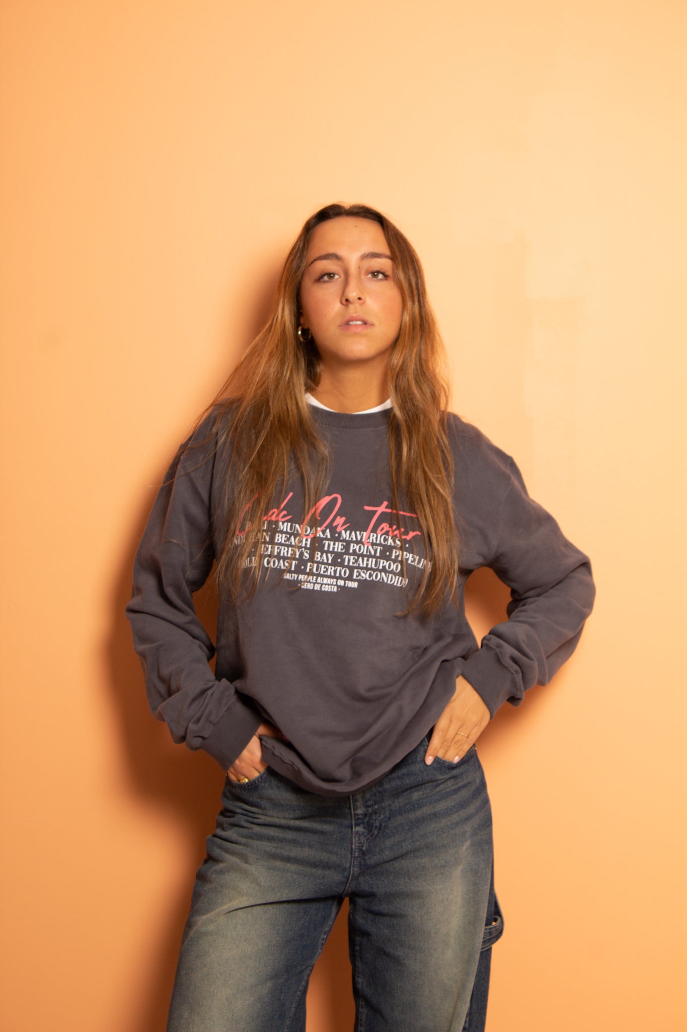 SUDADERA CDC ON TOUR ANTRACITA