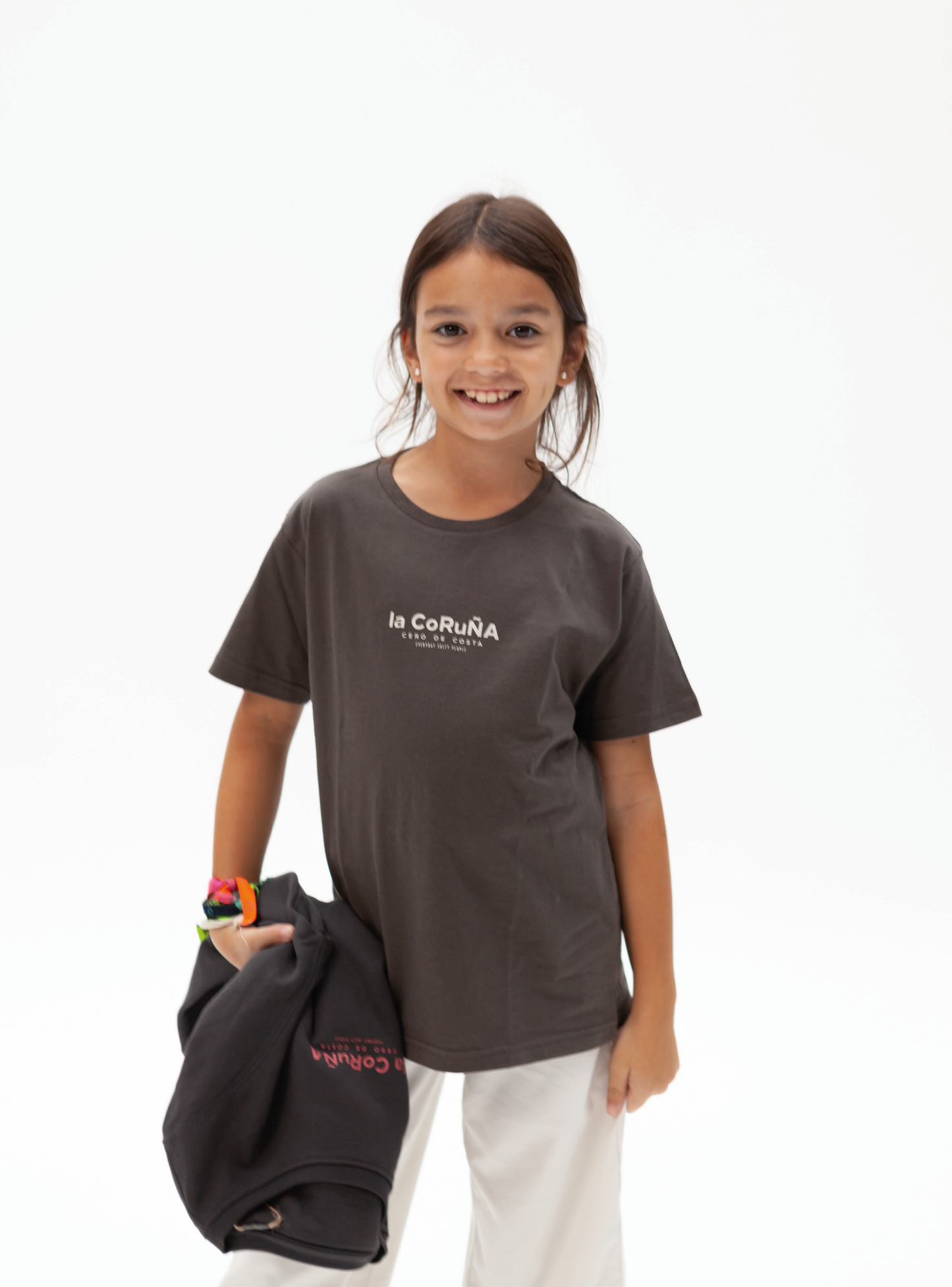 CAMISETA ADULTO MARRÓN "LA CORUÑA"