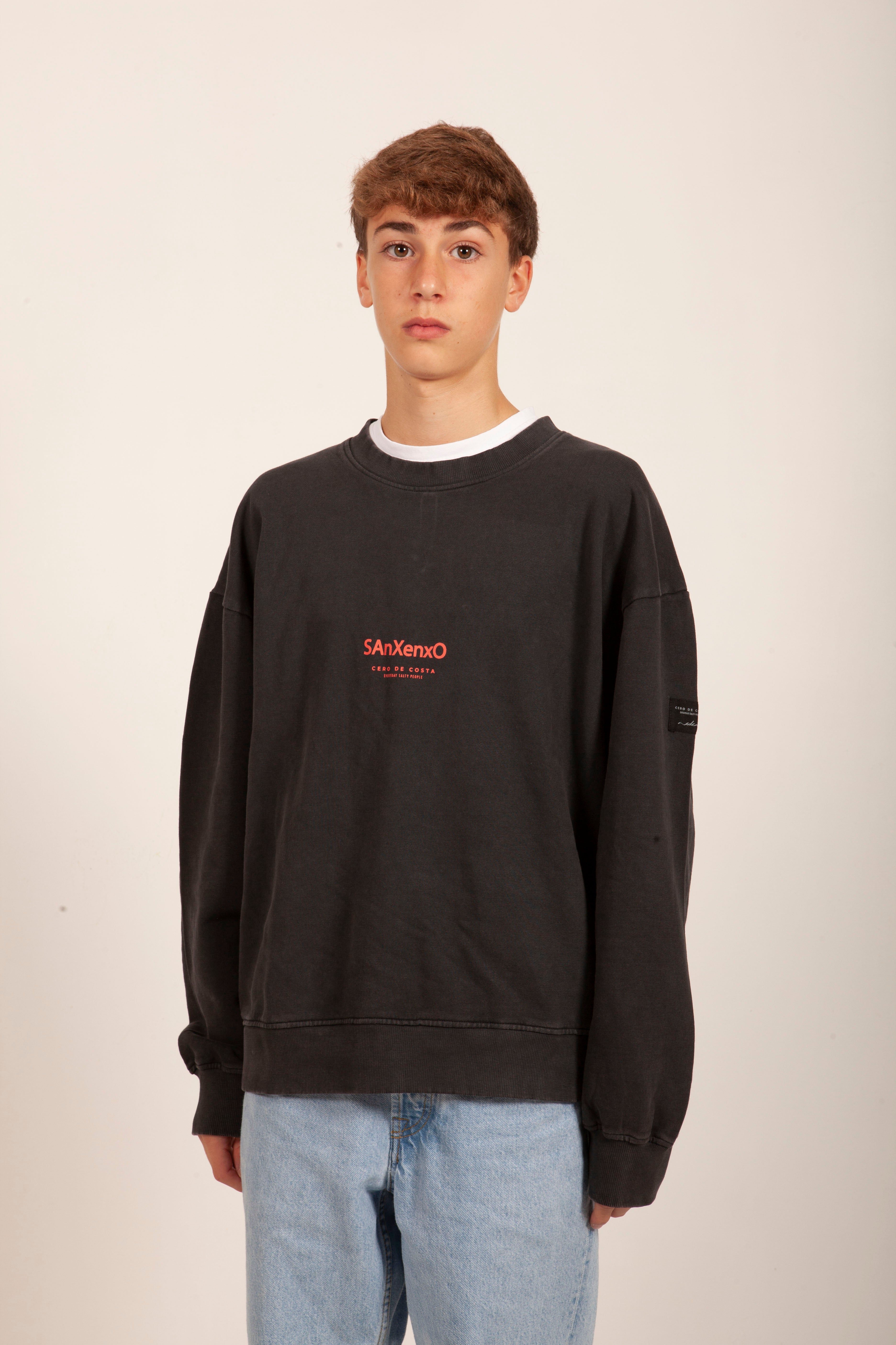 SUDADERA ANTRACITA/QUISQUILLA "SANXENXO"