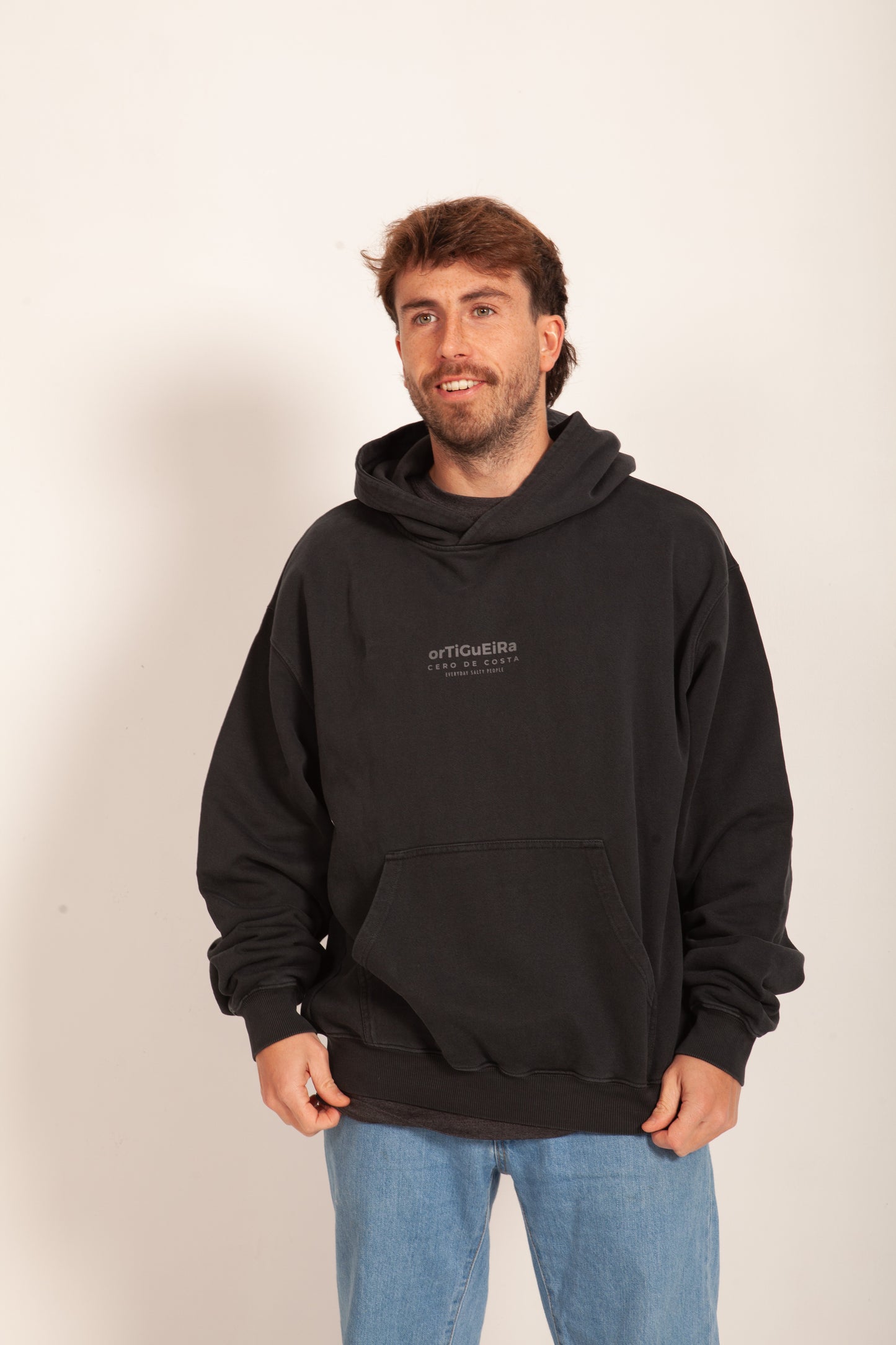GREY/SILVER-GREY "ORTIGUEIRA" HOODIE