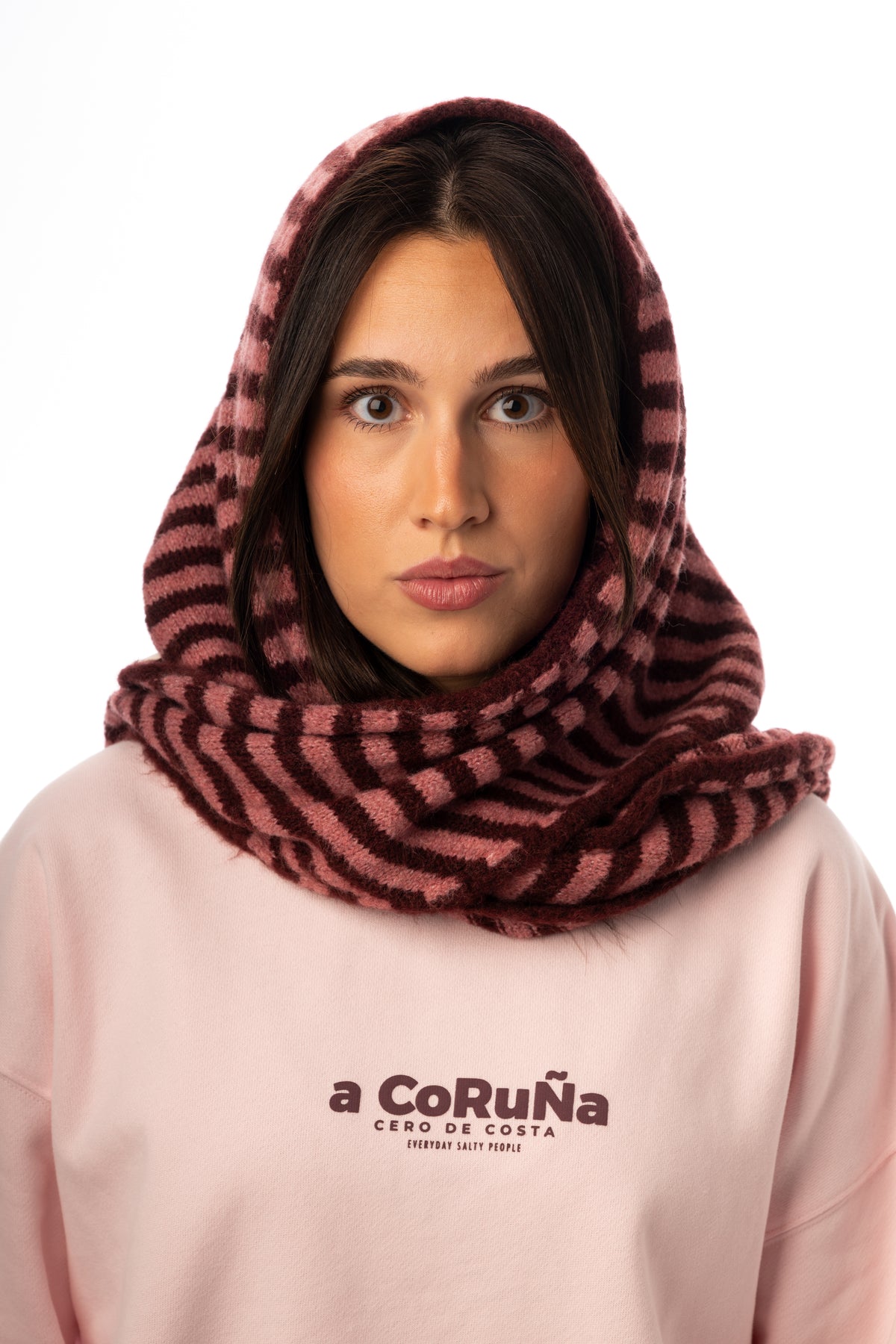 SUDADERA ROSA/BERENJENA "A CORUÑA" CORTA – foto 6