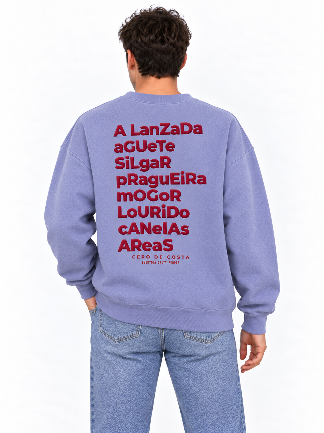 SUDADERA LILA-TIZA/GRANATE "PONTEVEDRA"