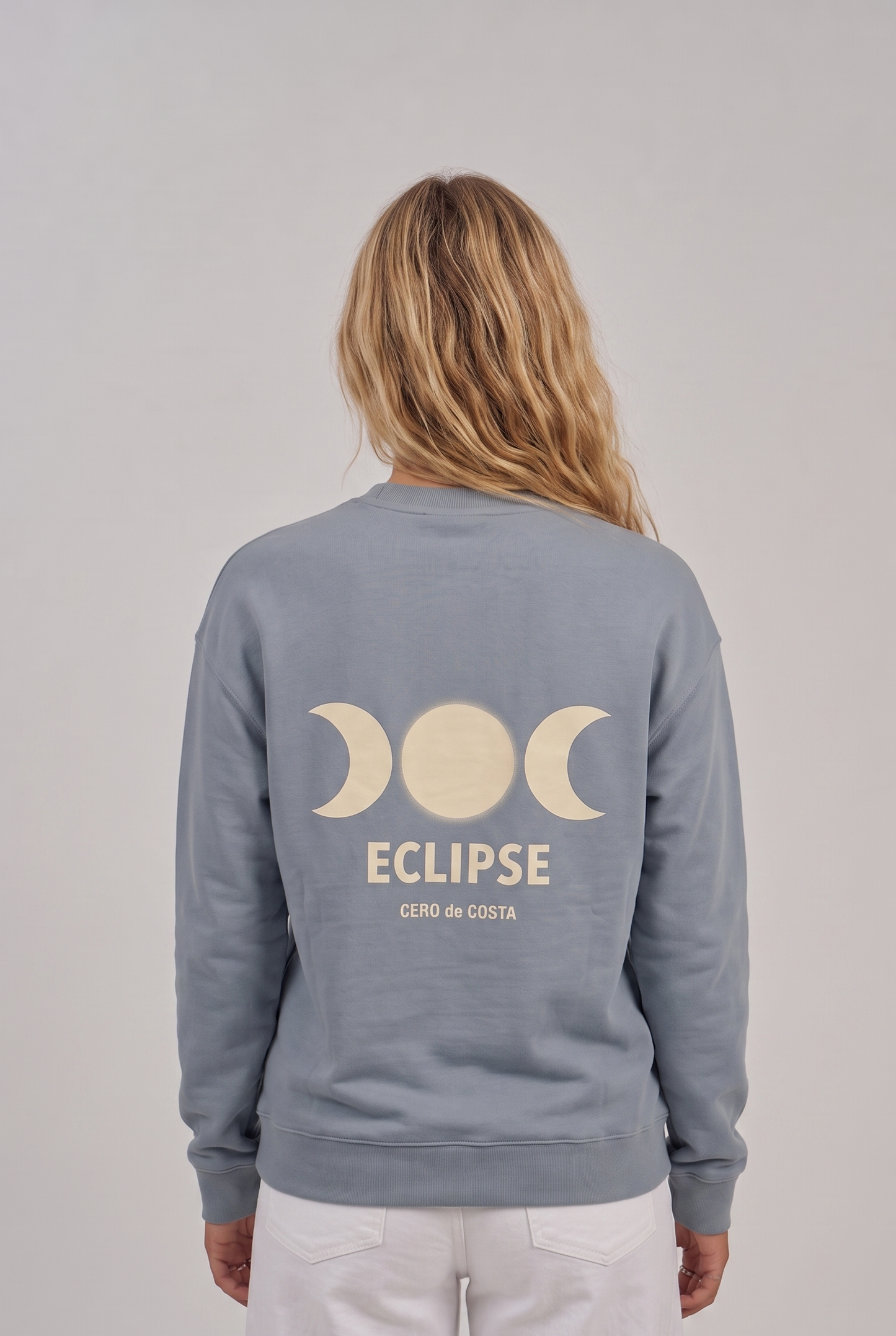 PREVENTA - SUDADERA ECLIPSE AZUL LAVADO "NUEVA EDICIÓN"