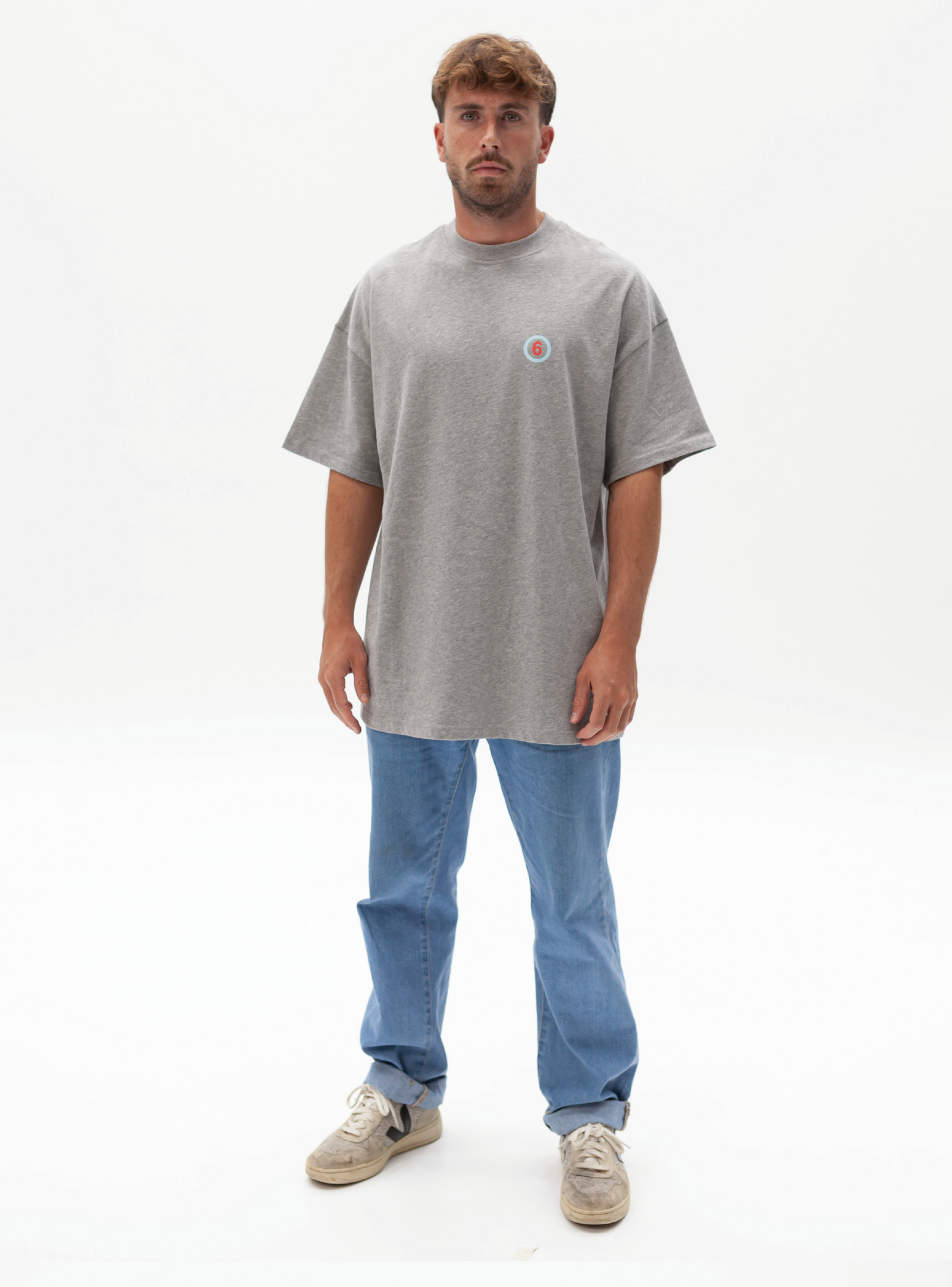 CAMISETA OVERSIZED "PUERTO DE A CORUÑA" GRIS