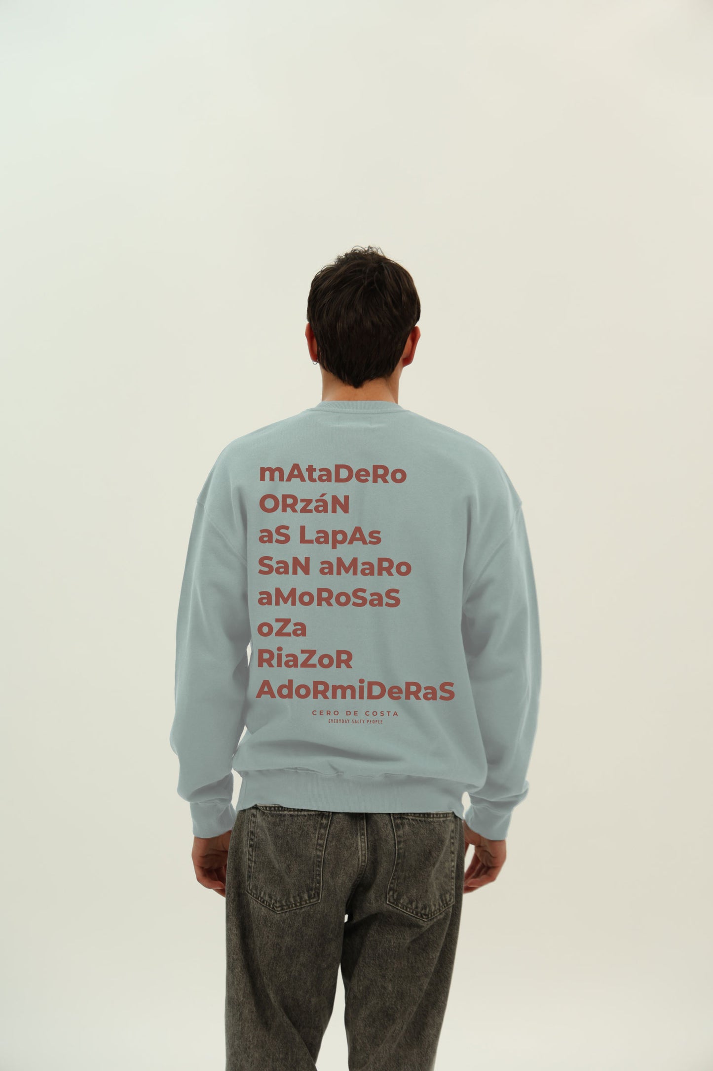 SUDADERA CELESTE/GRANATE "A CORUÑA"