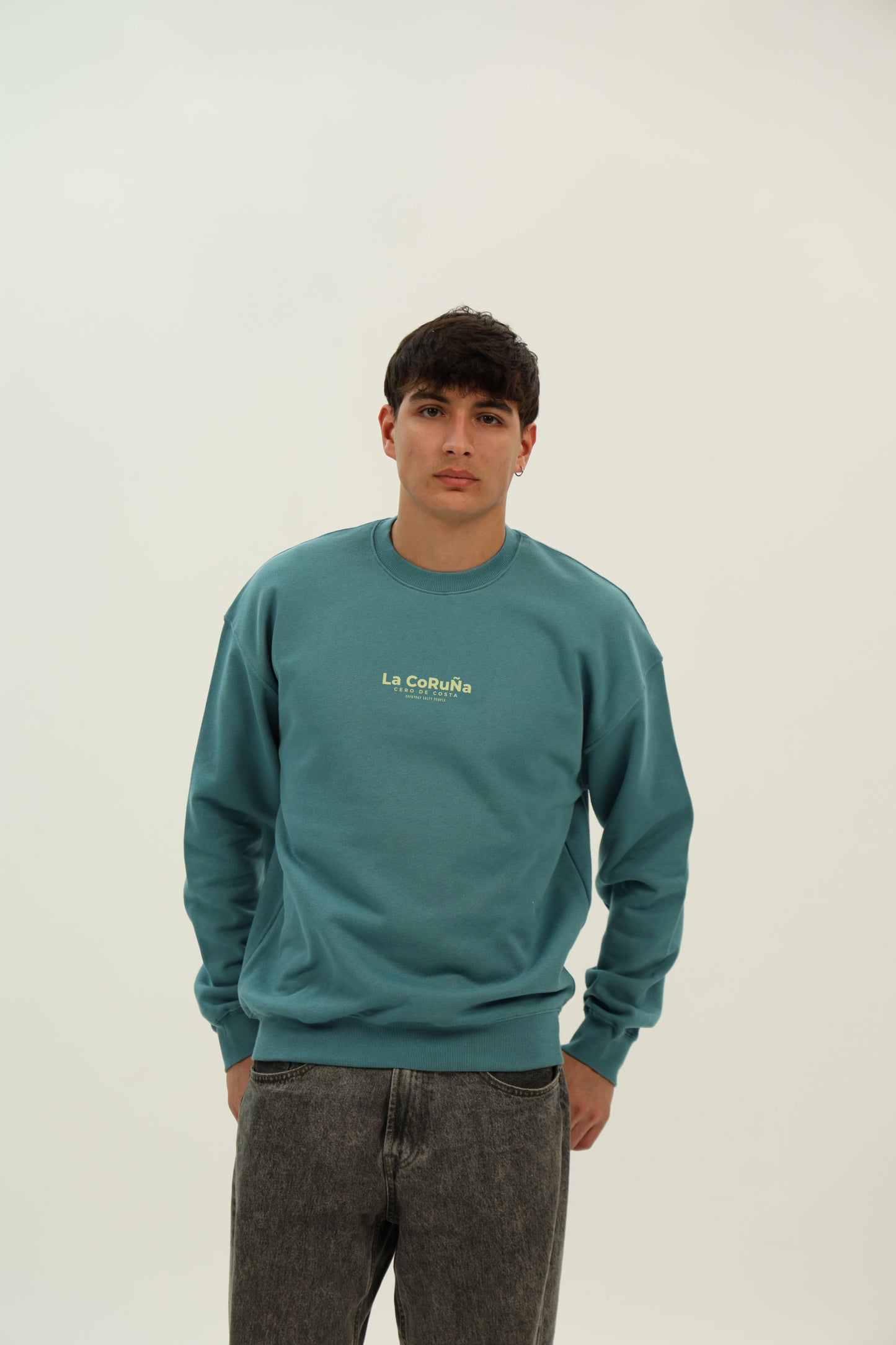SUDADERA AZUL-P/BEIGE "LA CORUÑA"