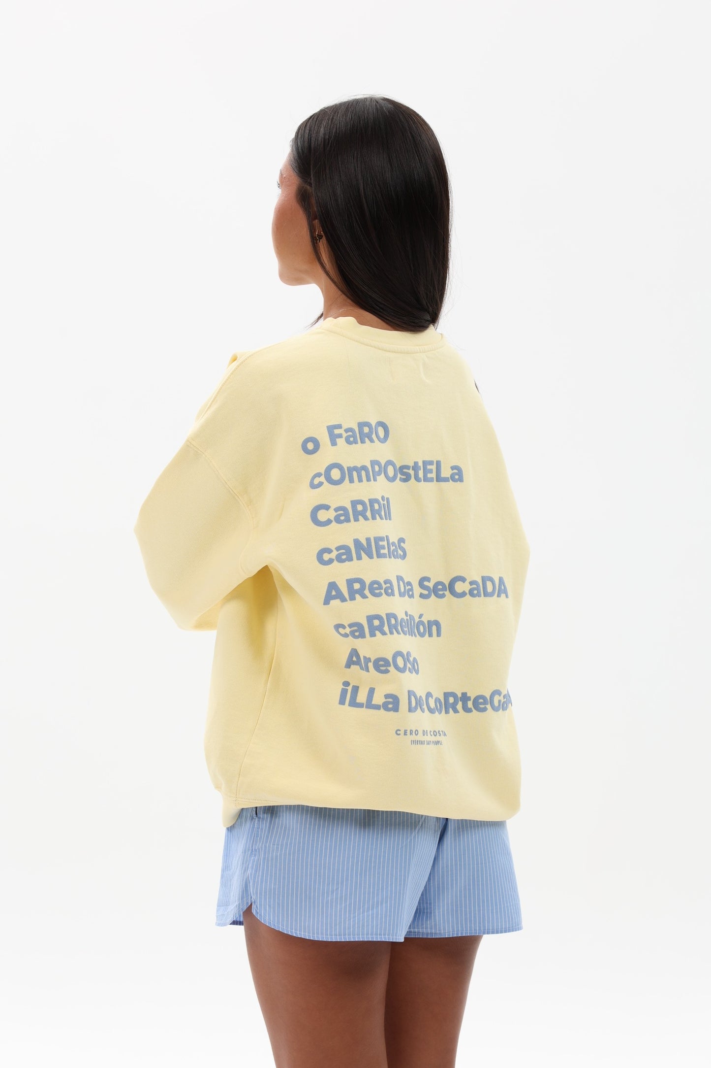 SUDADERA MANTEQUILLA/AZUL "VILAGARCÍA"