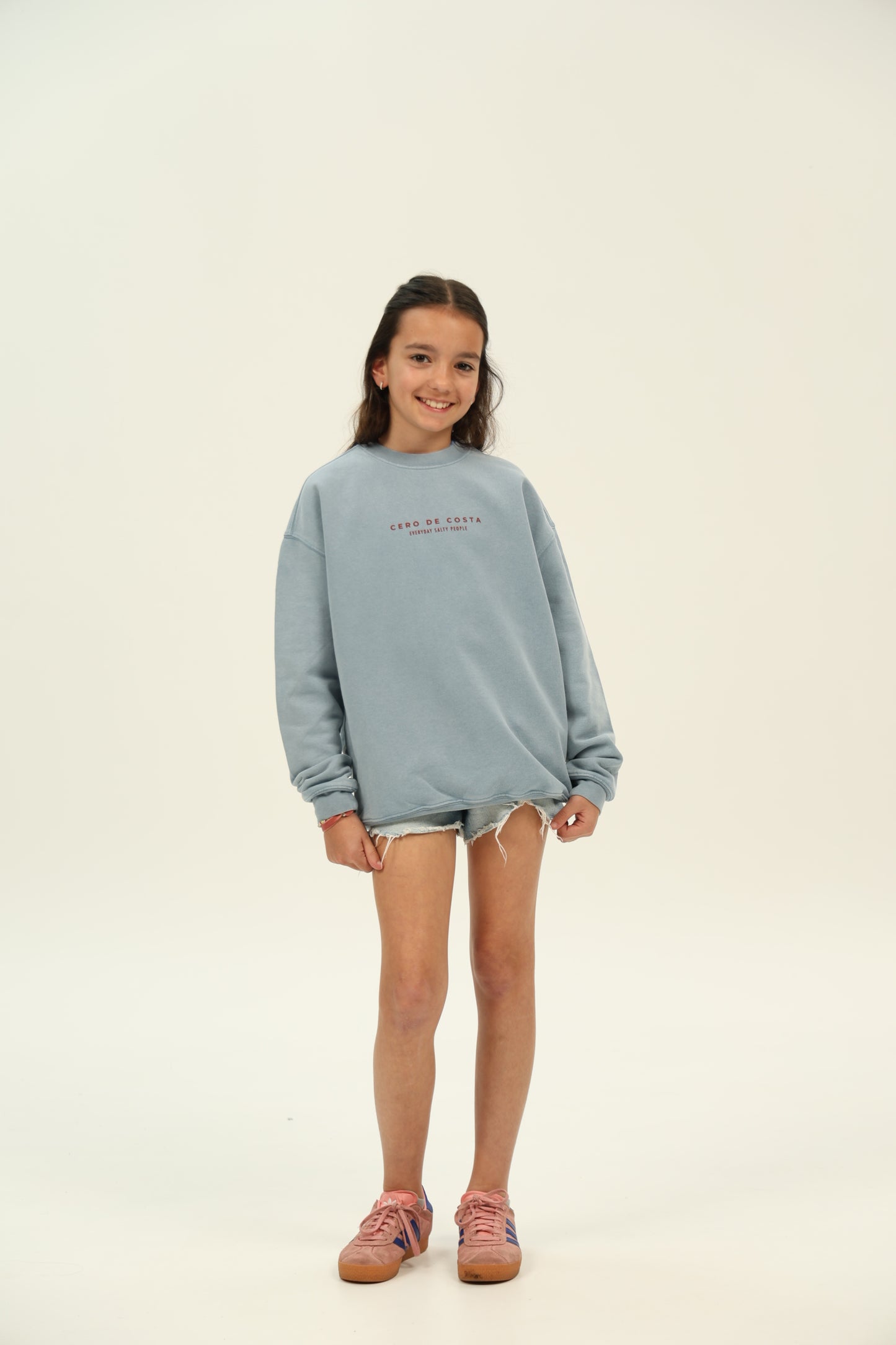 SUDADERA AZUL-LAVADO/MORADO "PLAYAS RAZO"