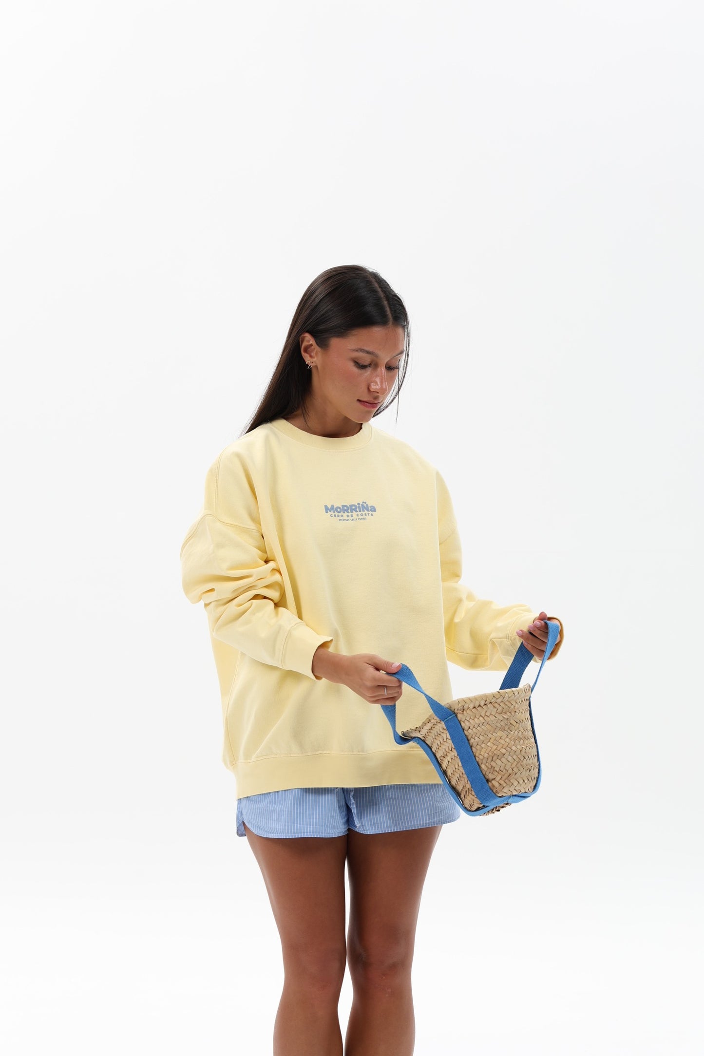 SUDADERA MANTEQUILLA/AZUL "MORRIÑA"