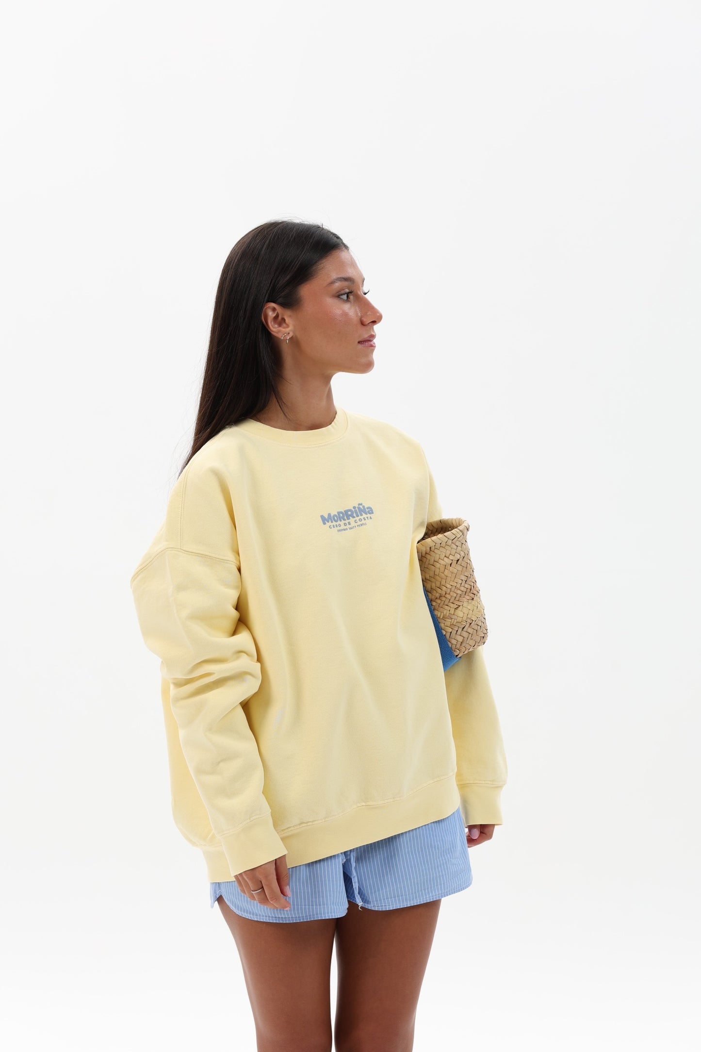 SUDADERA MANTEQUILLA/AZUL "MORRIÑA"