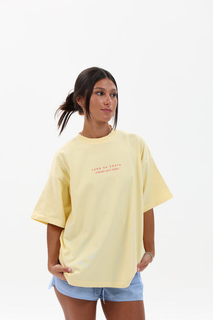 CAMISETA MANTEQUILLA/ROSA "PLAYAS RAZO"