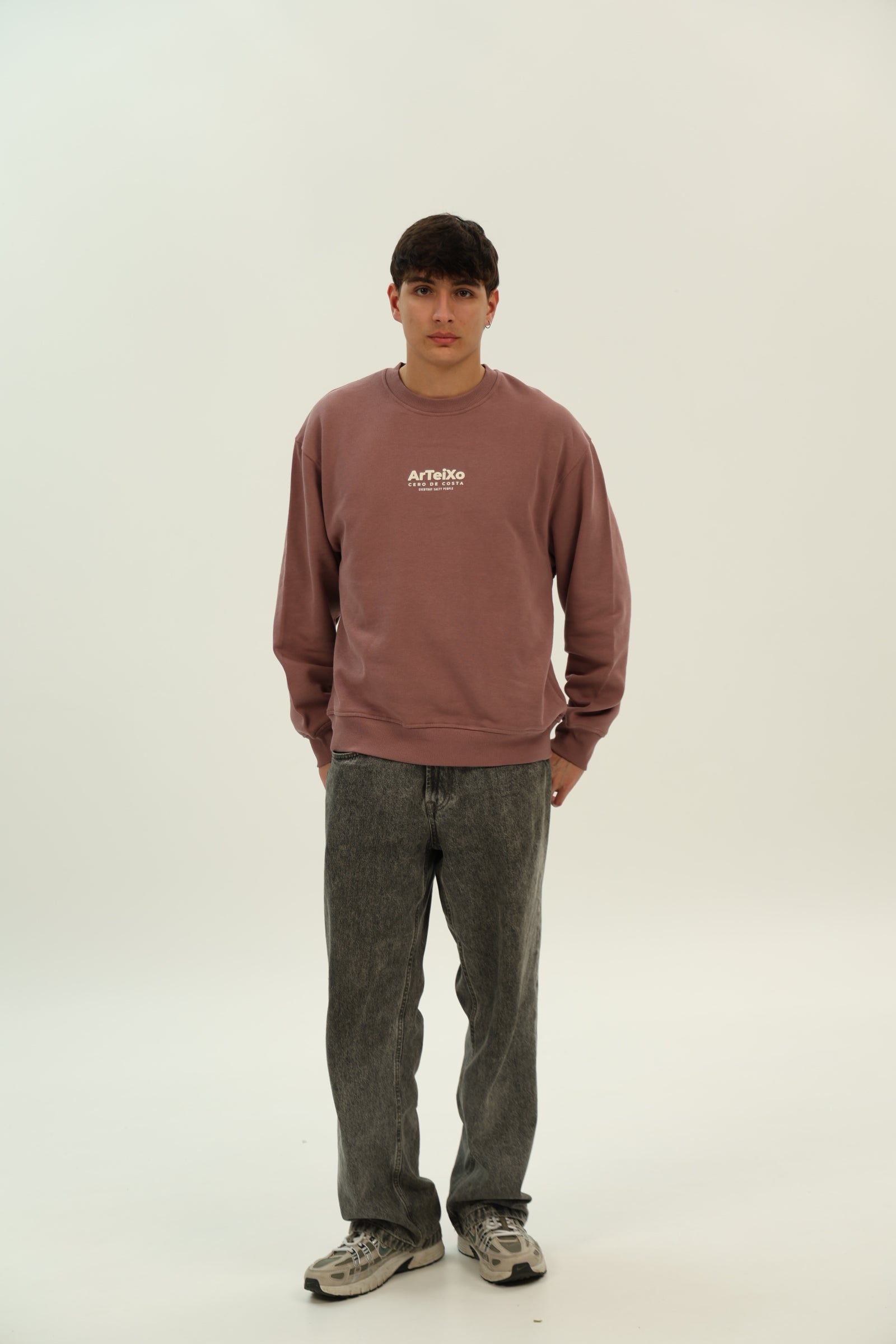 SUDADERA ROSA-KAFFA/BLANCO "ARTEIXO"