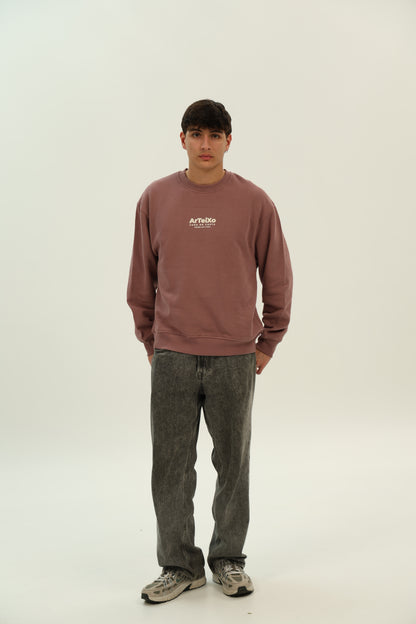 SUDADERA ROSA-KAFFA/BLANCO "ARTEIXO"