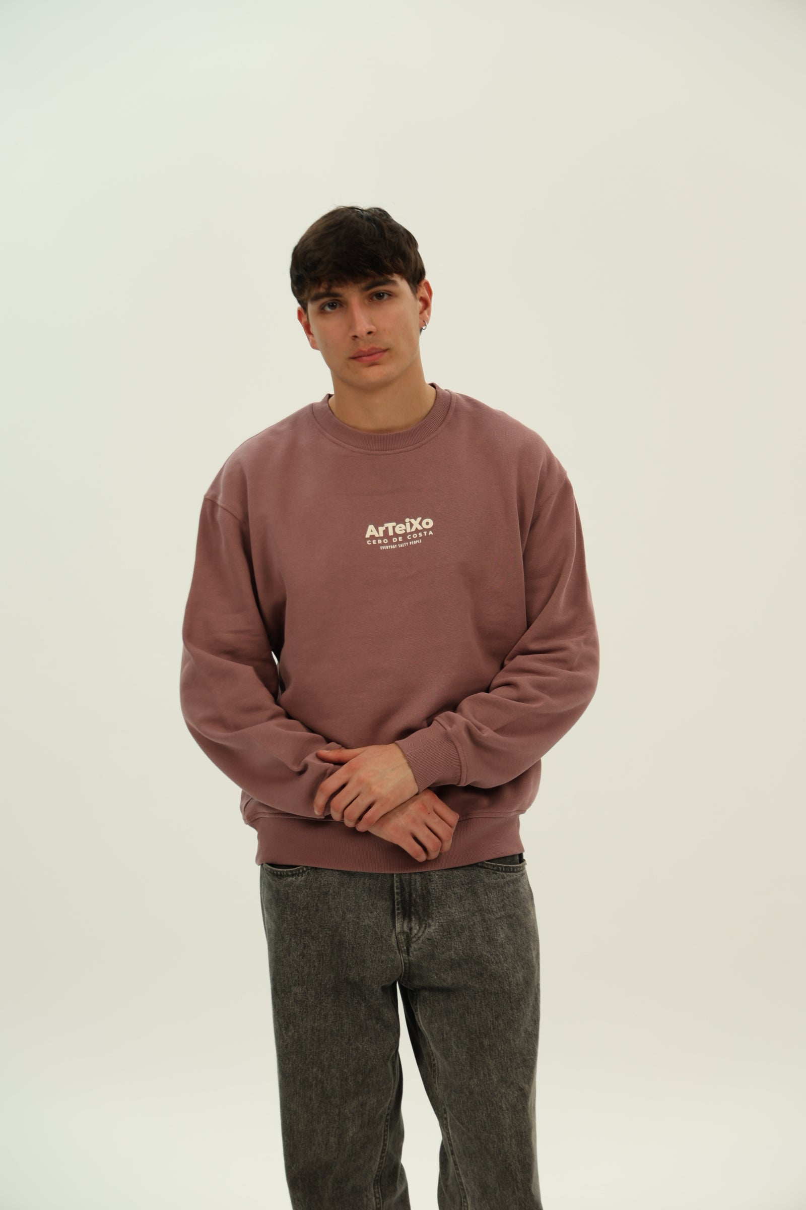 SUDADERA ROSA-KAFFA/BLANCO "ARTEIXO"