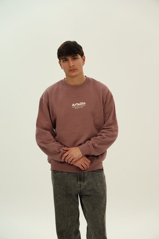 SUDADERA ROSA-KAFFA/BLANCO "ARTEIXO"