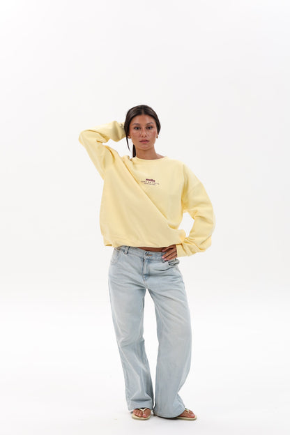 SUDADERA MANTEQUILLA/GRANATE "MERA"