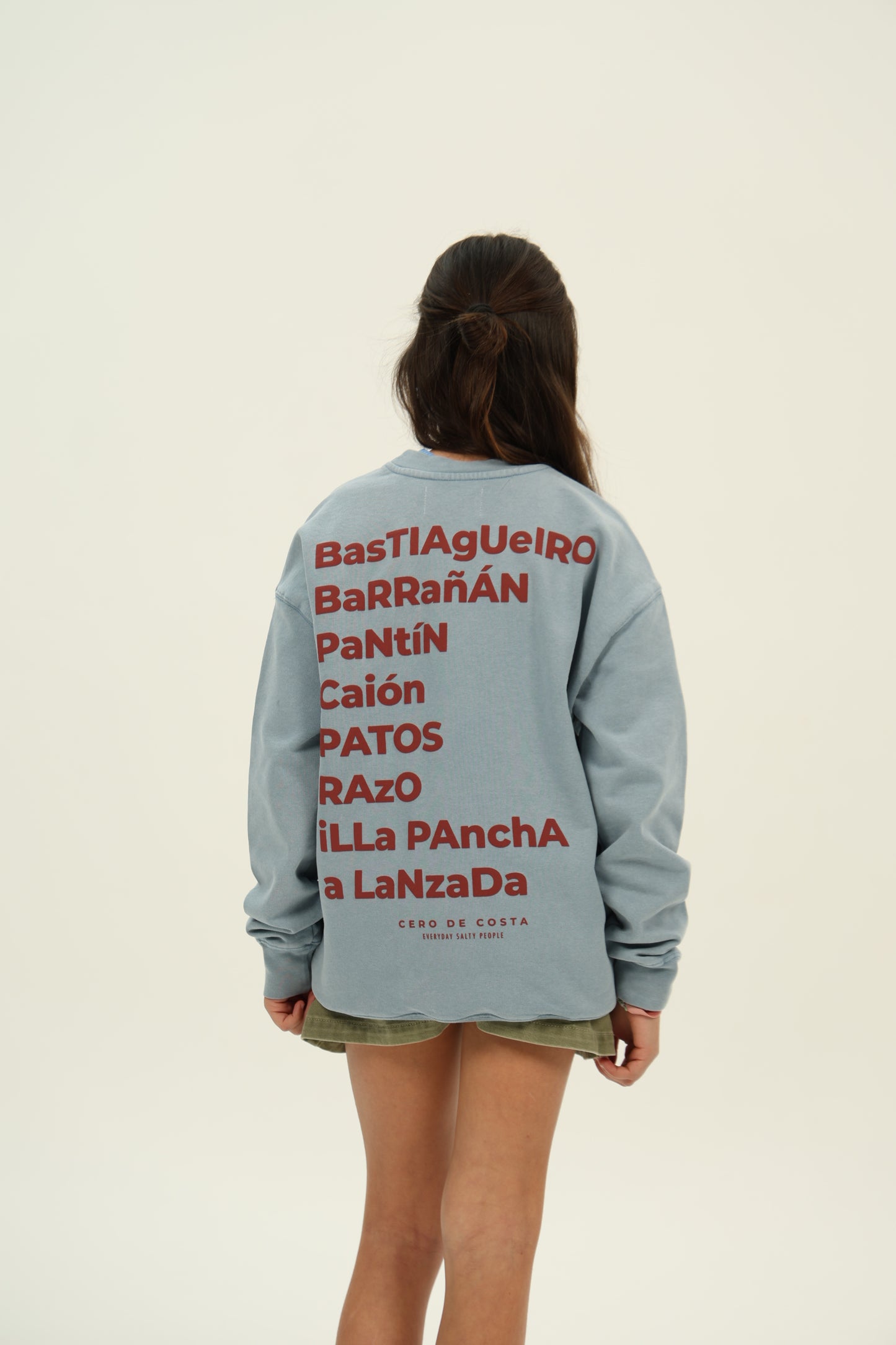 SUDADERA AZUL-LAVADO/MORADO "PLAYAS SURF"