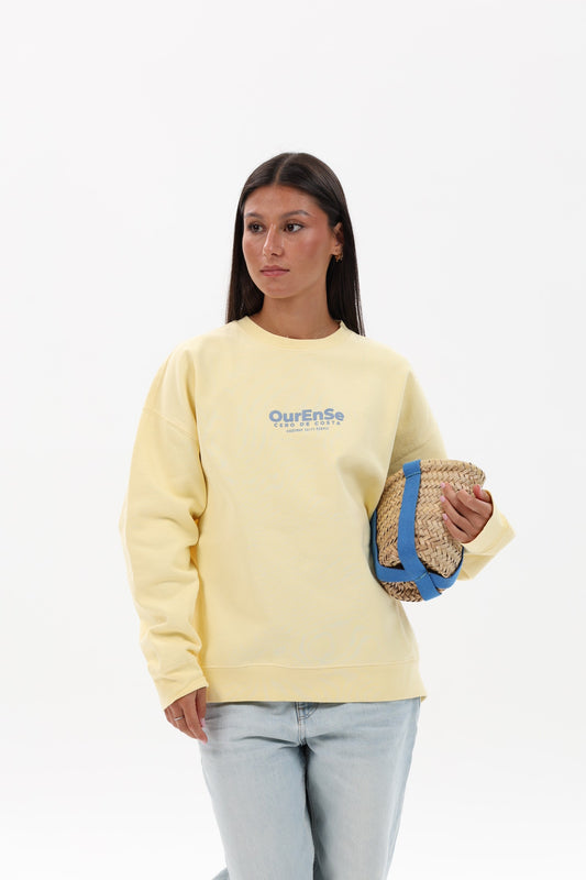 SUDADERA MANTEQUILLA/AZUL "OURENSE"