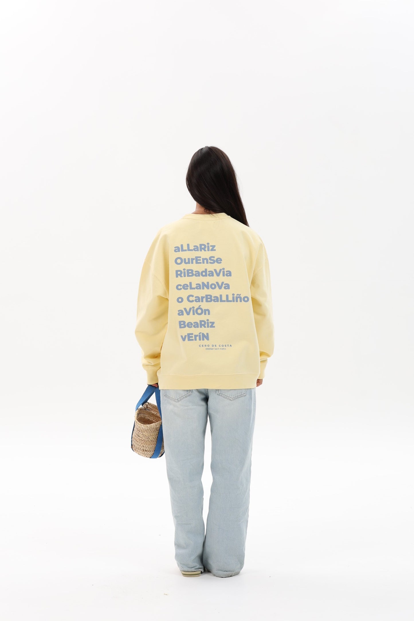 SUDADERA MANTEQUILLA/AZUL "OURENSE"