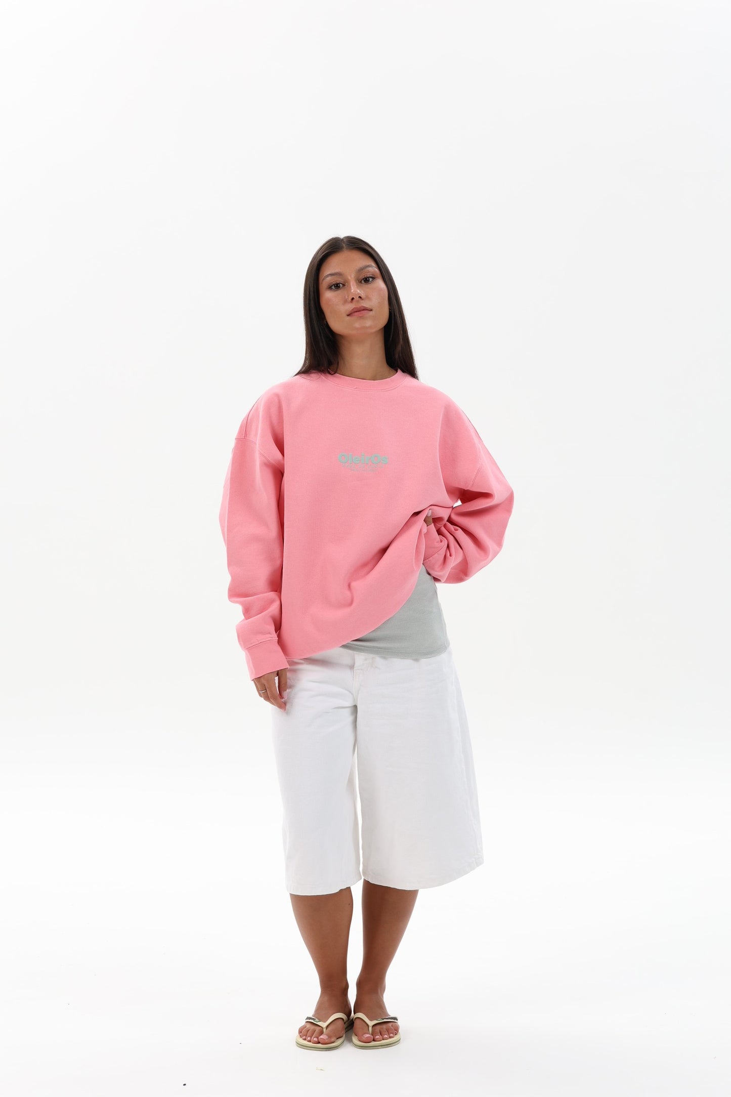 SUDADERA ROSA/CELESTE "OLEIROS"