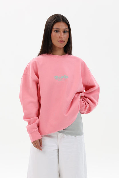 SUDADERA ROSA/CELESTE "OLEIROS"