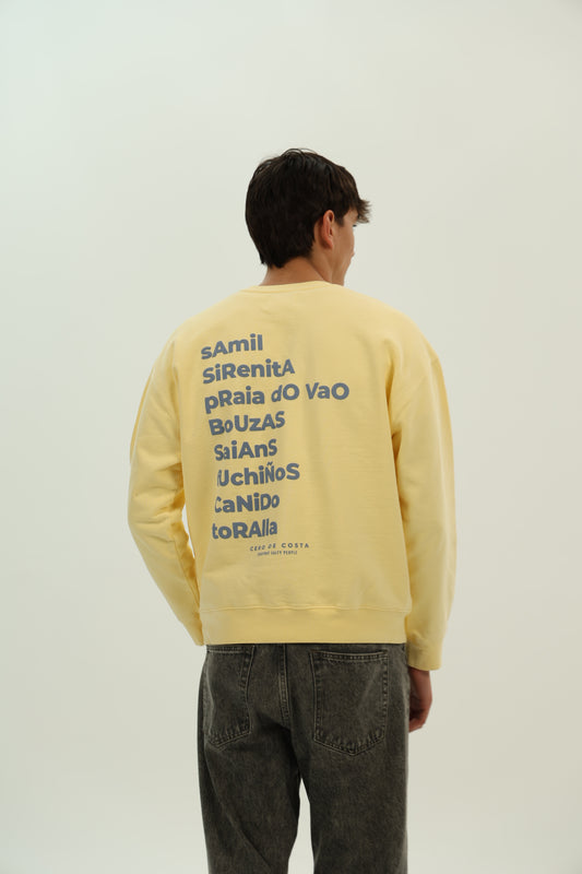 SUDADERA MANTEQUILLA/AZUL "VIGO"