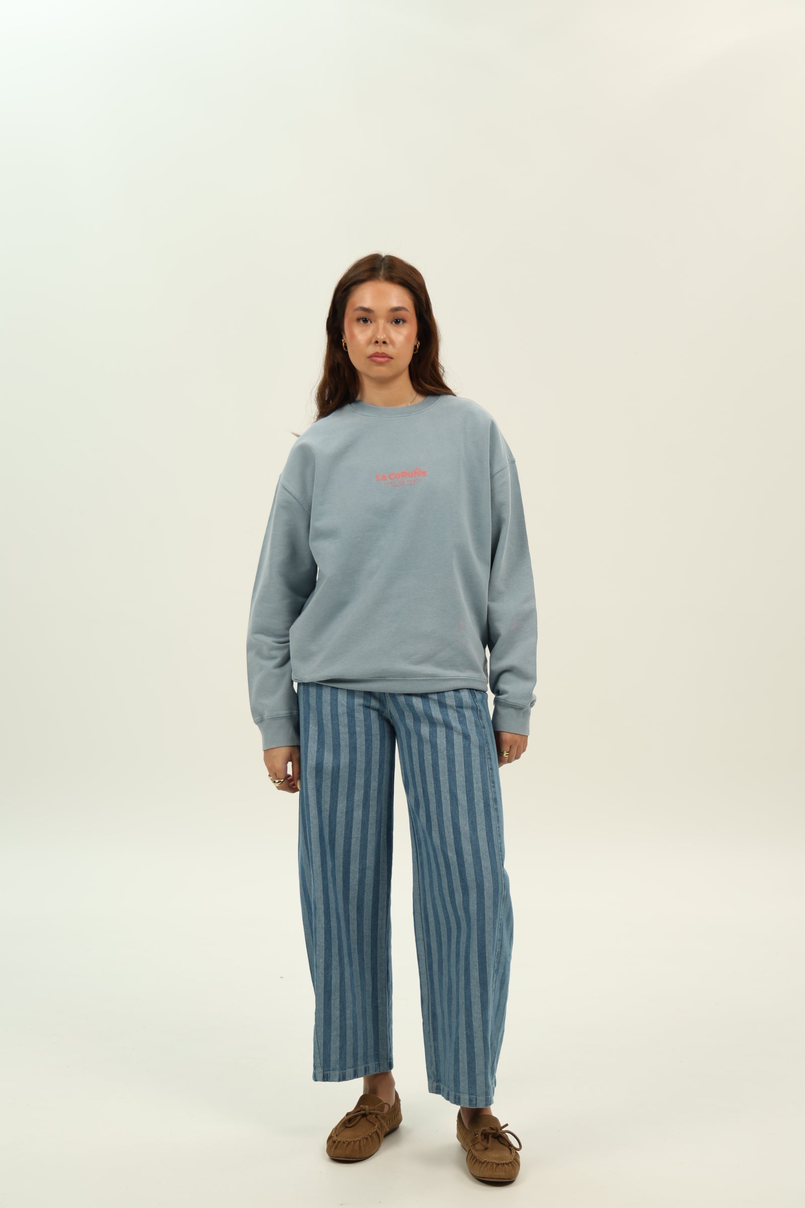 SUDADERA AZUL-LAVADO/LILA "LA CORUÑA"