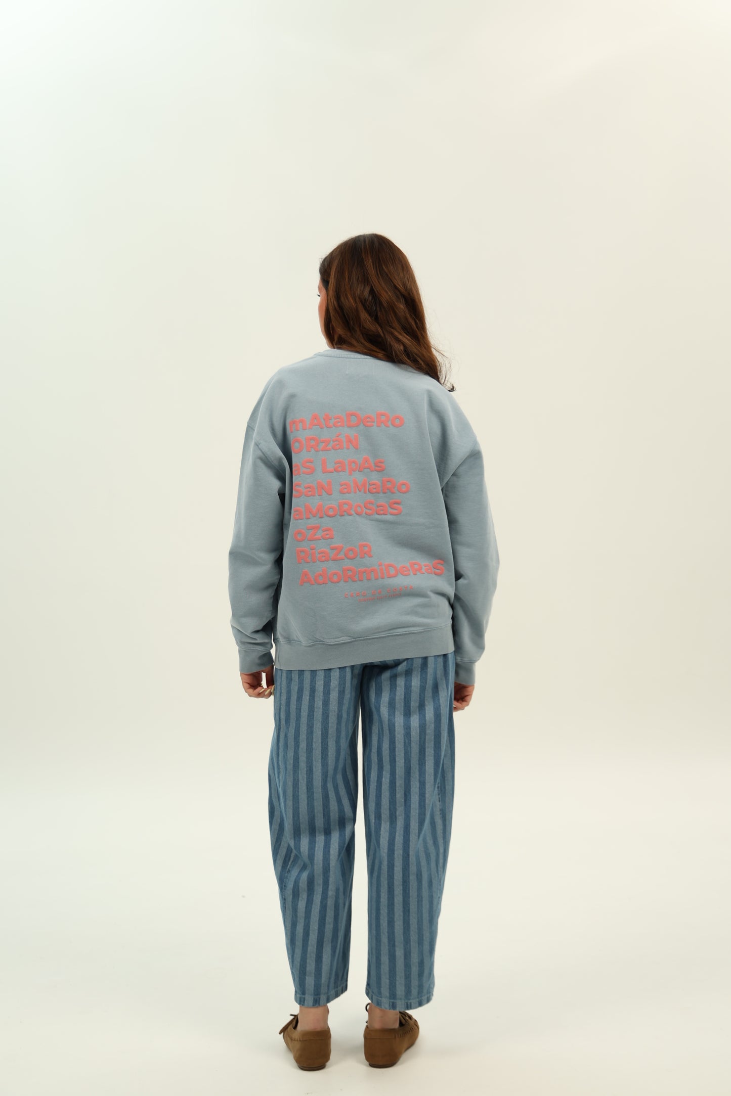 SUDADERA AZUL-LAVADO/LILA "LA CORUÑA"
