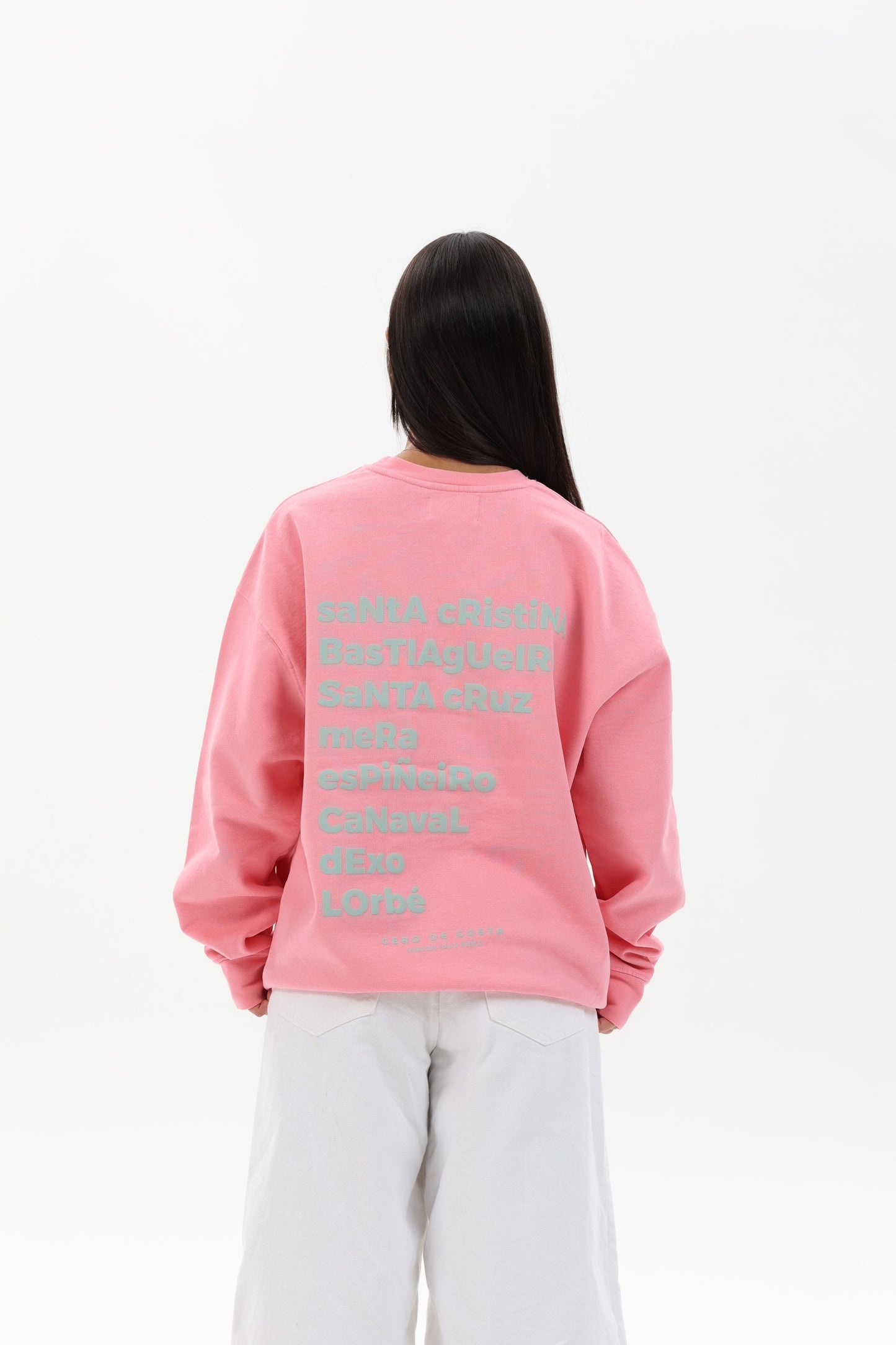 SUDADERA ROSA/CELESTE "OLEIROS"
