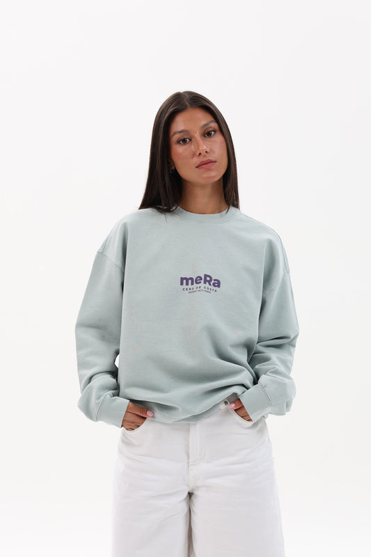 SUDADERA VERDE-AGUA/VIOLETA "MERA"