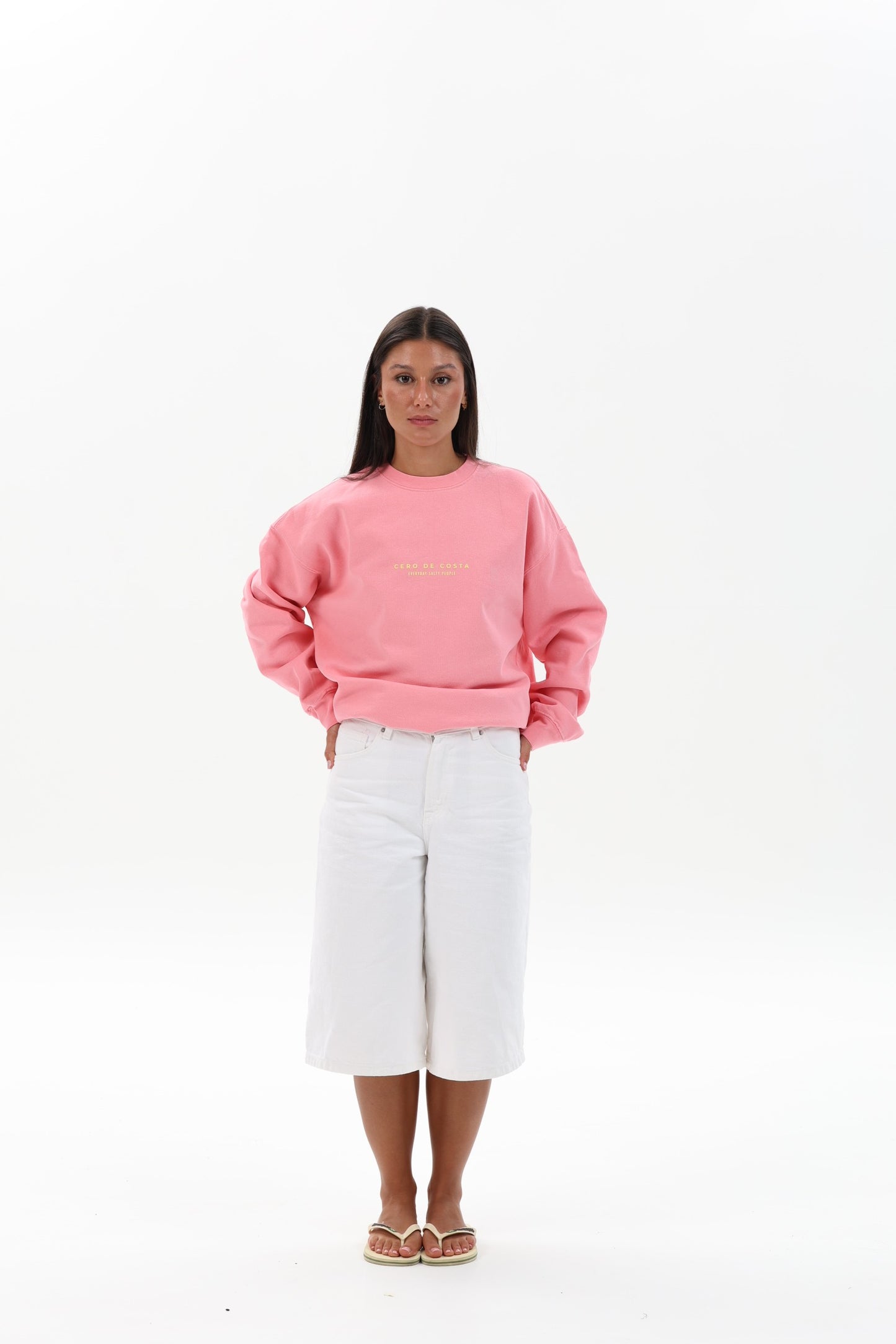 SUDADERA ROSA/BEIGE "CÍES"