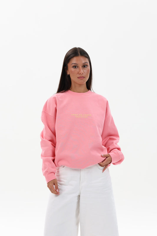 SUDADERA ROSA/BEIGE "CÍES"