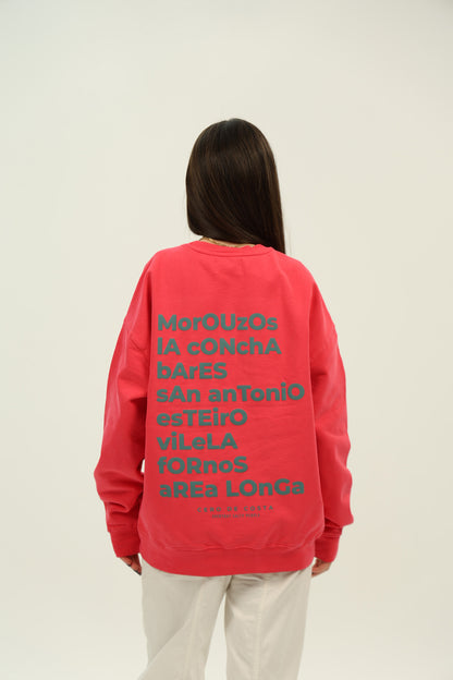 SUDADERA FRESA/AZUL "ORTIGUEIRA"