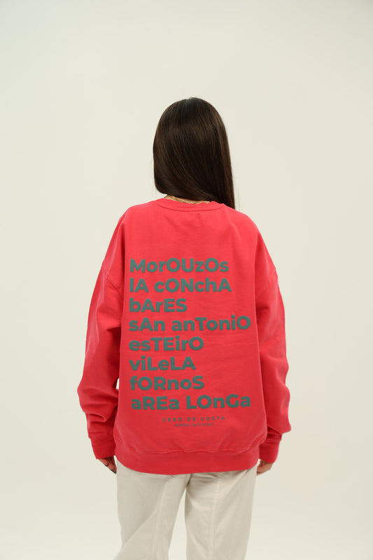 SUDADERA FRESA/AZUL "ORTIGUEIRA"