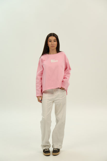 PINK/WHITE SWEATSHIRT "ACE CELTAS" PHOTO