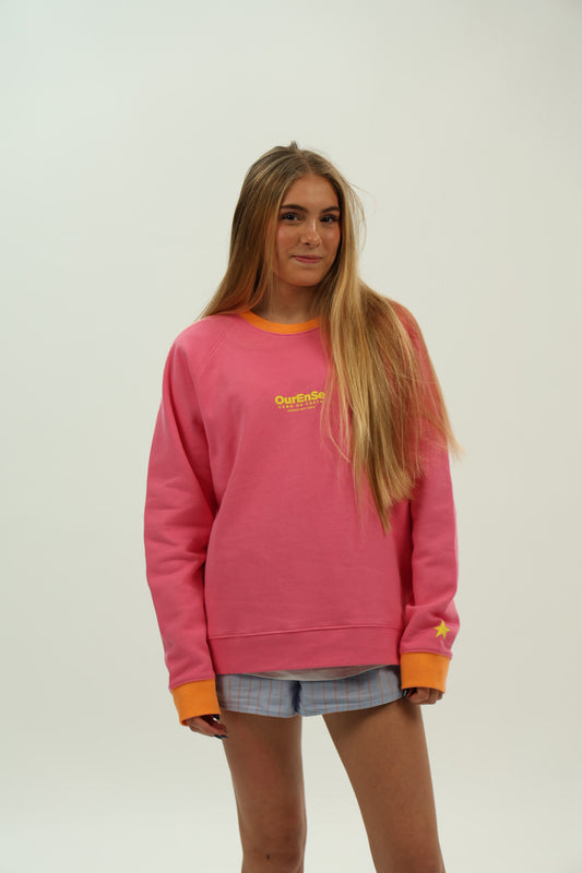 SUDADERA FUCSIA-RIPN/AMARILLO "OURENSE"