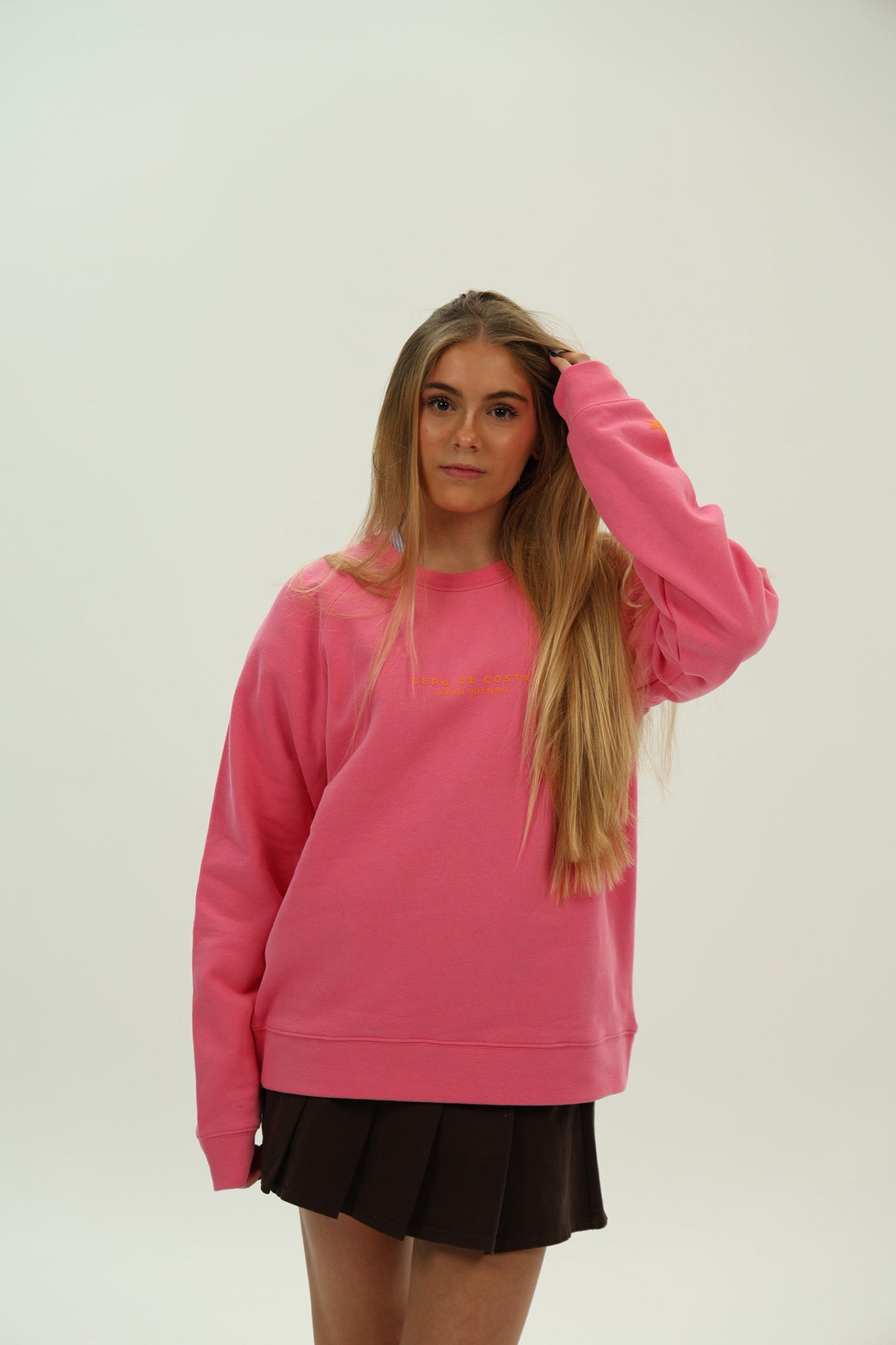 SUDADERA FUCSIA/NARANJA "VIGO"