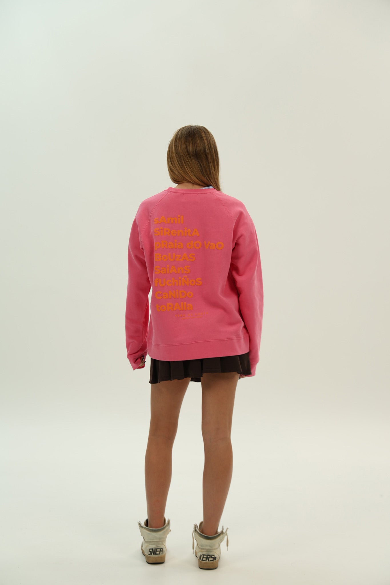 SUDADERA FUCSIA/NARANJA "VIGO"