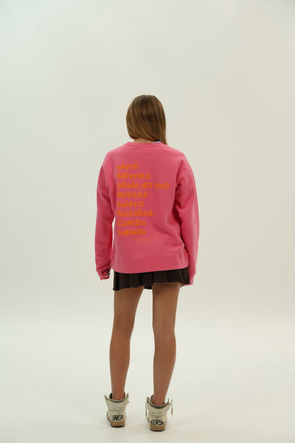 SUDADERA FUCSIA/NARANJA "VIGO"