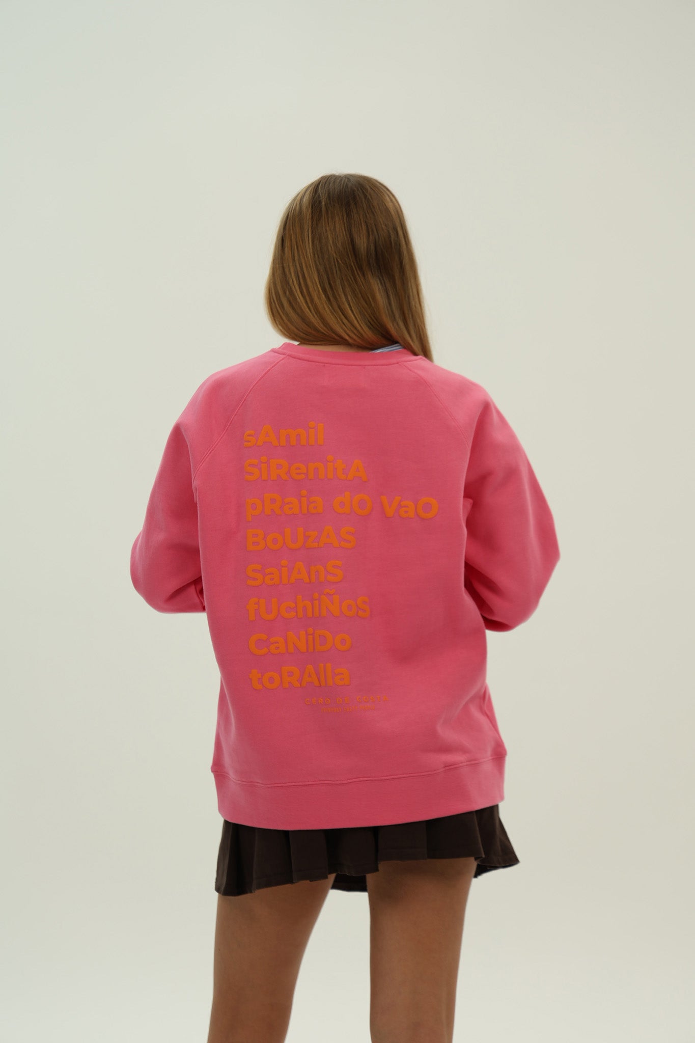 SUDADERA FUCSIA/NARANJA "VIGO"