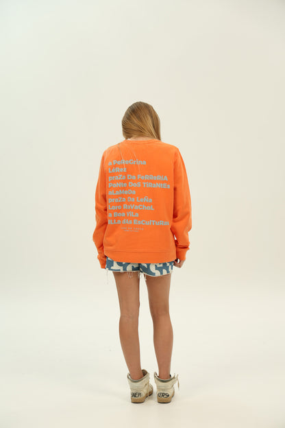 SUDADERA CORAL/CELESTE "PONTEVEDRA CIUDAD"