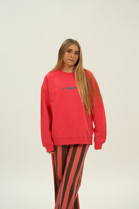 SUDADERA FRESA/AZUL "A CORUÑA"