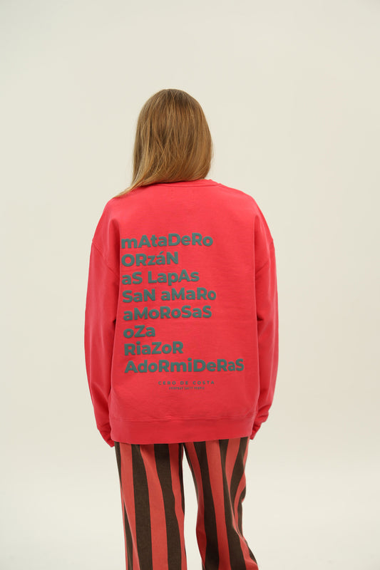 SUDADERA FRESA/AZUL "A CORUÑA"