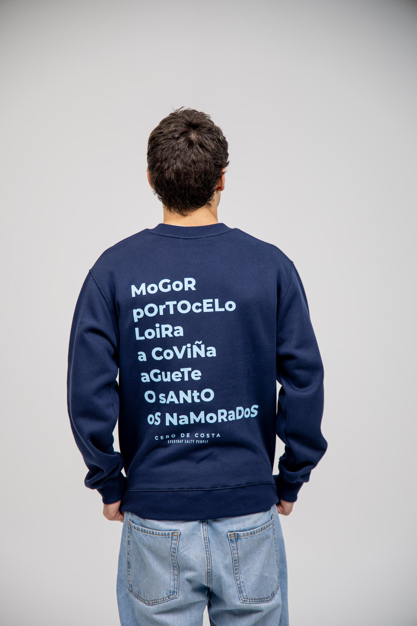 NAVY/LIGHT BLUE "MARINE" SWEATSHIRT