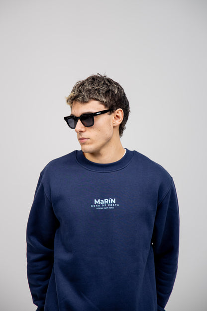 NAVY/LIGHT BLUE "MARINE" SWEATSHIRT