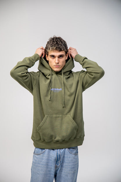 GREEN/BLUE "OS FAROS" HOODIE