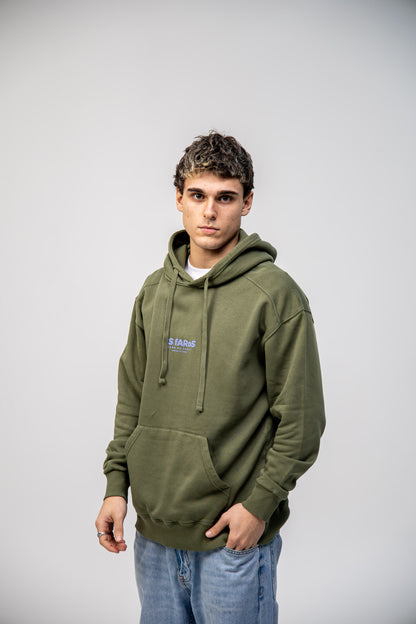 GREEN/BLUE "OS FAROS" HOODIE